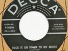 JUSTIN TUBB Rock It On Down To My House DECCA 45 rockabilly HEAR