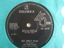 The Pink Floyd - See Emily Play 1967 UK 1st Press 45 COLUMBIA  DB 8214 PSYCH EX