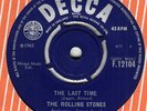 60s Pop THE ROLLING STONES the last time Original 1965 UK 7