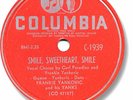 FRANKIE YANKOVIC Polka 78 RPM Record. Smile, Sweetheart Smile. E+
