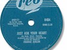Super Rare 1959 FRANKIE AVALON 78 RPM Record. Just Ask Your Heart