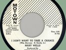 MARY WELLS I Don't Want to Take a Chance / I'm So Sorry 45rpm Motorn '61 w/lines