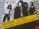 ac/dc single highway to hell 45