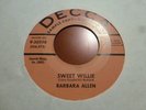 BARBARA ALLEN  SWEET WILLIE / FROM MIDNIGHT TILL DAWN 1958 DECCA 9-30598 PROMO