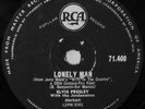 ELVIS PRESLEY - LONELY MAN / SURRENDER - 78 RPM - SOUTH AFRICA - EXC COND