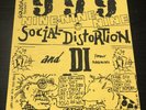999/Social Distoriton/D.I. @Santa Monica orig 80s SoCal hc punk flyer kbd vtg