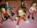 THE ROLLING STONES: CARTOONS DOLLS FIGURES -BRAND NEW SET in BOX - X COLLECTORS