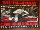 Youth of Today - Original Gig Poster 1989 Revelation Positive Force Wishingwell