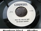 ? DETROIT SHAKERS 'Help Me Find My Way' EX Northern Soul or Outsiders Lonely Man