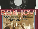 BON JOVI Wanted Dead or Alive /I’d Die ORIGINAL 1986 USA 7 INCH vinyl 45 &SLEEVE