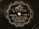 COUNTRY JIMMIE RODGERS w/THREE SOUTHERNERS The Sailor's Plea VICTOR 40054