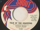 DONALD HEIGHT Talk Of The Grapevine/There'll Be No Tomorrow 45 Shout promo hear