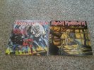IRON MAIDEN THE NUMBER OF THE BEAST (1982 Harvest) + Piece of Mind Vinyl LP lot