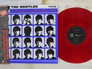 BEATLES A HARD DAY'S NIGHT ODEON EAS-70132 Japan OBI MONO CLEAR RED LP