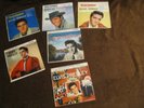 5 elvis presley 45 records and 1 compact 33 double flaming star
