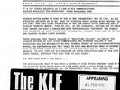 The KLF PROMO press release America: What Time Is Love? KLF USA4 Vinyl 7