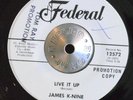HEAVY FUNK 45 - JAMES K-NINE - LIVE IT UP /COUNTING TEAR DROPS Promo VG++ Hear