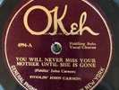 Okeh 4994 Fiddlin' John Carson PAPA'S BILLY GOAT Ralph Peer  78rpm Country EE+