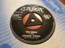 GEORGIE YOUNG THE SNEAK / NINE MORE MILES 1958 LONDON TRI 45-HL-U 8748  RARE