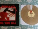 Metallica Kill 'Em All Beige Vinyl LP Ex+/Ex+ Thrash Speed Metal