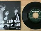 RARE EP JOHNNY HALLYDAY PHILIPS 437.260 NOIR C'EST NOIR