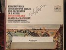 AUTOGRAPHED DAVID OISTRAKH LP VIOLIN CONC KHACHATURIAN & USSR MELODYIA LP R40002