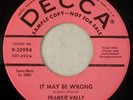 DECCA 30994 Frankie Vally Orig PROMO RARE 45 Mint Minus Please Take A Chance