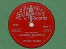 78 rpm Lowell Fulson Hollywood 1022 Lonesome Christmas in E-