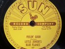 LITTLE JUNIOR PARKER Sun 187 Feelin Good   Rare Blues  78 rpm w/ Blue Flames