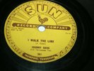 Johnny Cash ( i walk the line/get rhythm ) sun 78 record