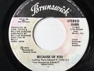 JACKIE WILSON-BECAUSE OF YOU ON BRUNSWICK NORTHERN 45-NM, HEAR