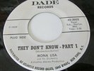 Mod New Breed R&B Northern Soul 45 MONA LISA They Don't Know DADE LABEL  WLP
