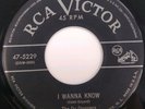 THE DU DROPPERS I Wanna Know bw Laughing Blues 45 RCA 5229 Doo Wop EX