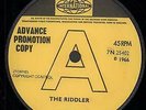 FRANK GORSHIN Riddler 7 INCH VINYL UK Pye International 1966 Promo B/W Never Let