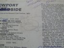 Bob Dylan & joan baez lp vinyl autographed copy Newport Broadside