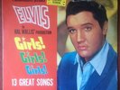 ELVIS PRESLEY-CHILE ORIGINAL ALBUM GIRLS GIRLS GIRLS WHITE RCA GROOVE LABELS EX