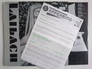 LAIBACH OPUS DEI MUTE STUMM 44 MINA PILER MILAN FRAS INDUSTRIAL PRESS RELEASE