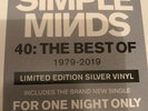 LIMITED DOUBLE SILVER VINYL SEALED LP. 40 The Best Of Simple Minds.
