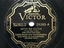 78 RPM  JAZZ  Victor 24343: Eddie South and His Orchestra - Gotta Go  1933 HOT