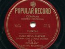 TURKEY - killer zurna instrumental on Popular Record, 1950s