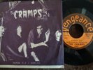 THE CRAMPS HUMAN FLY/DOMINO 45 W/ RARE SLEEVE 668 VENGEANCE NO BORDER/NO GLOW