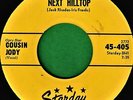 COUSIN JODY BEYOND THE NEXT HILLTOP STARDAY COUNTRY BLUEGRASS BOPPER 45 RPM