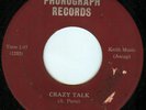 THE LOAFERS 45 CRAZY TALK on PHONOGRAPH jungle rockabilly