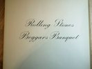 Rolling Stones LP Beggars Banquet UK Decca stereo press -3K -4K SUPERB VINYL