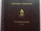 BRONISLAW HUBERMAN Tchaikovsky Violin ORIG Odeon GERMANY-1920s 4x12