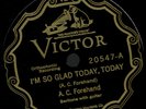 prewar blues 78 A.C. FOREHAND VIC 20547 MOTHER'S PRAYER/I'M SO GLAD TODAY, TODAY