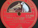 Pro Arte SQ. Mozart (Quartet KV 428). HMV DB 2820-2 (3). NM(-)