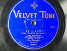 ANNETTE HANSHAW Am I Blue?/Daddy Won't You Please Come Home VELVET TONE 1940 Hot