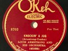 LOUIS ARMSTRONG AND HIS ORCH. OKEH Knockin' A Jug/ Muggles