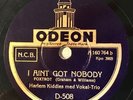 HEAR  HARLEM KIDDIES med Vokal-Trio ODEON I Ain't Got Nobody REC, IN DENMARK